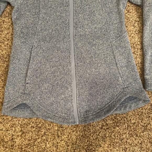 Eddie Bauer Radiator Fleece Long Full Zip Jacket Light Blue Women's Size Medium - Picture 5 of 7